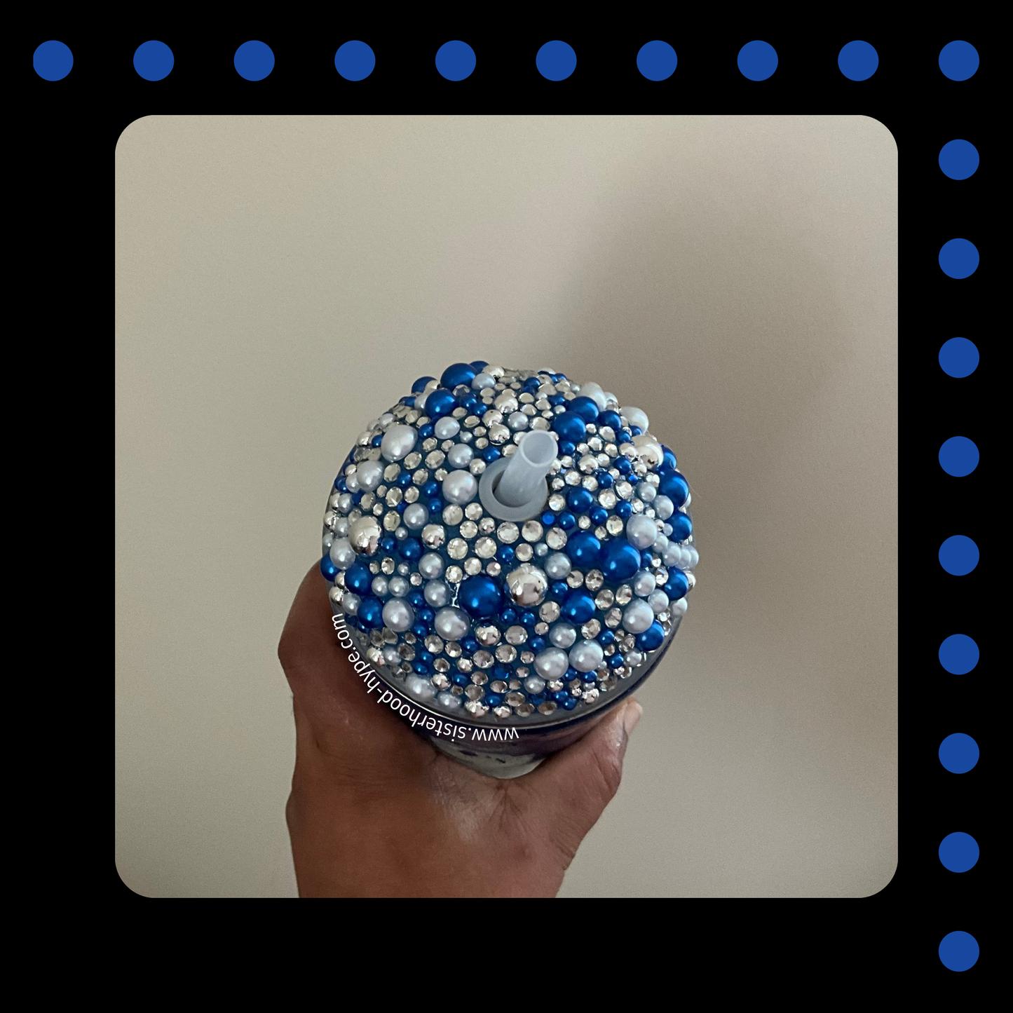 22 oz Finer Woman 🕊️ Dome Lid Rhinestone Tumbler